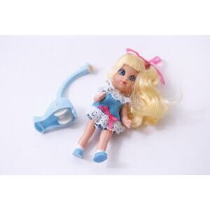 1960s, Liddle Kiddles, Suki, Skediddle, Doll, Blue Dress, Mattel ~ 250929-WH 764